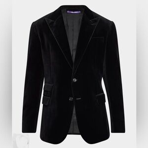 Ralph Lauren Men's Kent Hand-Tailored Velvet Dinner Jacket - Purple Label